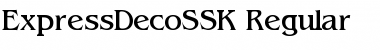 ExpressDecoSSK Font