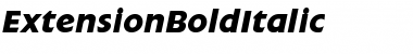ExtensionBoldItalic Roman Font