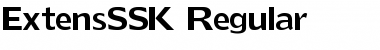 ExtensSSK Regular Font