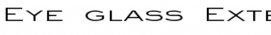 Download Eye glass Extended Font