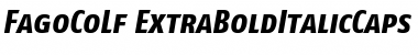 FagoCoLf ItalicExtrabold Font