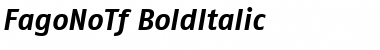 FagoNoTf ItalicBold Font