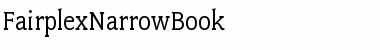 FairplexNarrowBook Regular Font