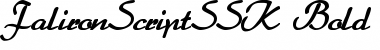 FalironScriptSSK Bold Font