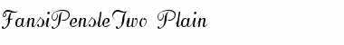 FansiPensleTwo Plain Font