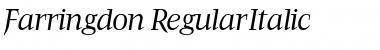 Farringdon RegularItalic