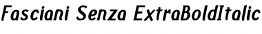 Fasciani-Senza Italic Font