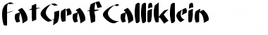 FatGrafCalliklein Regular Font