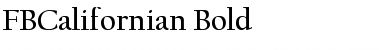 FBCalifornian Bold Font