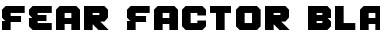 Fear Factor Black Regular Font