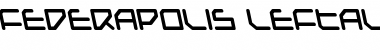 Download Federapolis Bold Leftalic Font