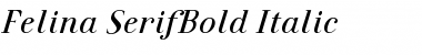 Download Felina SerifBold Italic Font