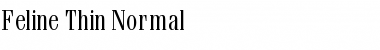 Feline Thin Normal Font