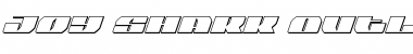 Joy Shark Outline Italic Outline Italic Font