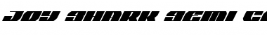 Download Joy Shark Semi-Condensed Super-Italic Font