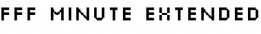 FFF Minute Extended Regular Font