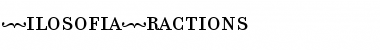 FilosofiaFractions Font FilosofiaFractions Font