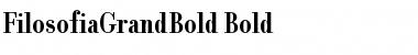 FilosofiaGrandBold Bold Font