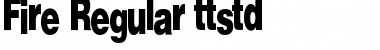 Fire Regular Font