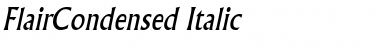 FlairCondensed Italic Font