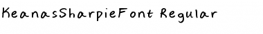 Keanas Sharpie Font Regular Font