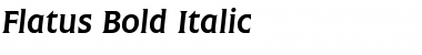 Flatus Bold Italic Font