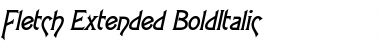 Fletch Extended BoldItalic Font