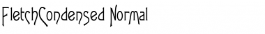 FletchCondensed Normal Font