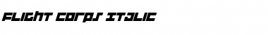 Flight Corps Italic Font