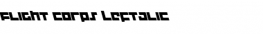 Flight Corps Leftalic Font