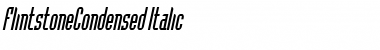 FlintstoneCondensed Italic Font