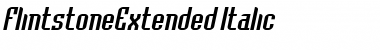 FlintstoneExtended Italic Font