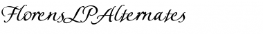 FlorensLPAlternates Font FlorensLPAlternates Font