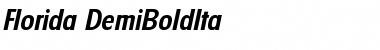 Florida-DemiBoldIta Regular Font