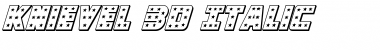 Knievel 3D Italic Italic Font