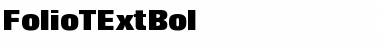 Download FolioTExtBol Font Download FolioTExtBol Font