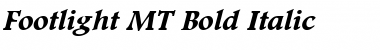 Footlight MT Bold Italic Font