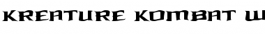 Kreature Kombat Warped Regular Font