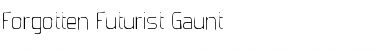 Download Forgotten Futurist Gaunt Font