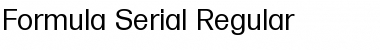 Formula-Serial Regular Font