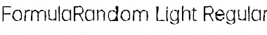 Download FormulaRandom-Light Font