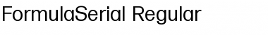FormulaSerial Regular Font