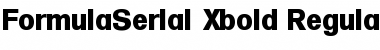 FormulaSerial-Xbold Regular Font