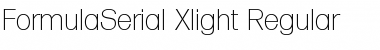 FormulaSerial-Xlight Regular Font