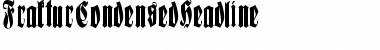 Download FrakturCondensedHeadline Font Download FrakturCondensedHeadline Font