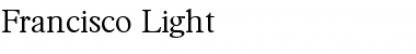 Francisco-Light Font