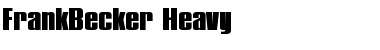 FrankBecker-Heavy Regular Font