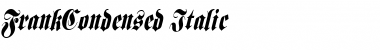 FrankCondensed Italic