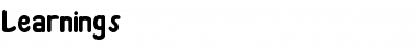 Download Learnings Font Download Learnings Font