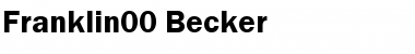 Franklin00 Becker Font